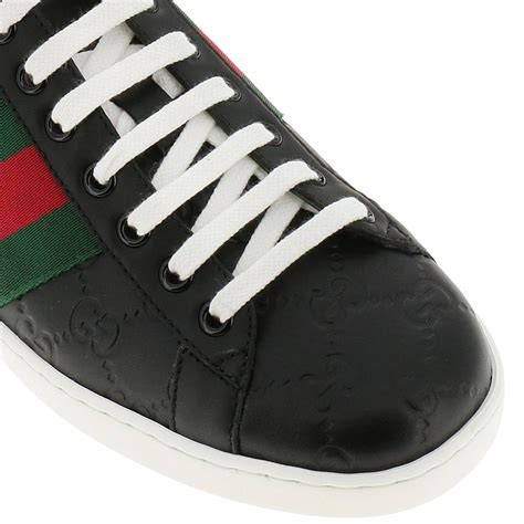 sneakers gucci homme noir|Gucci sneakers for men.